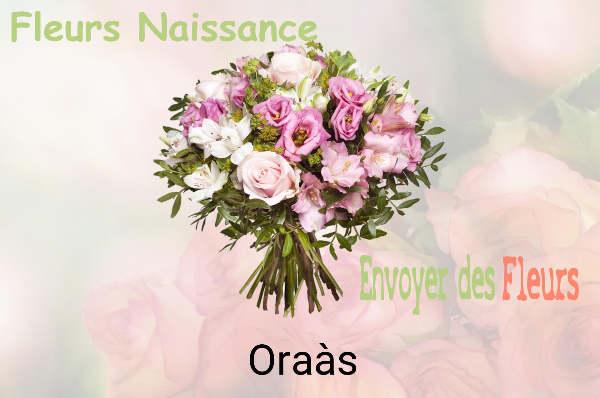 Bouquet de fleurs de naissance livré à Oraàs